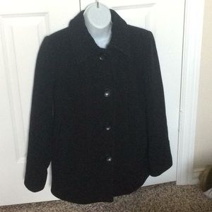Black pea coat